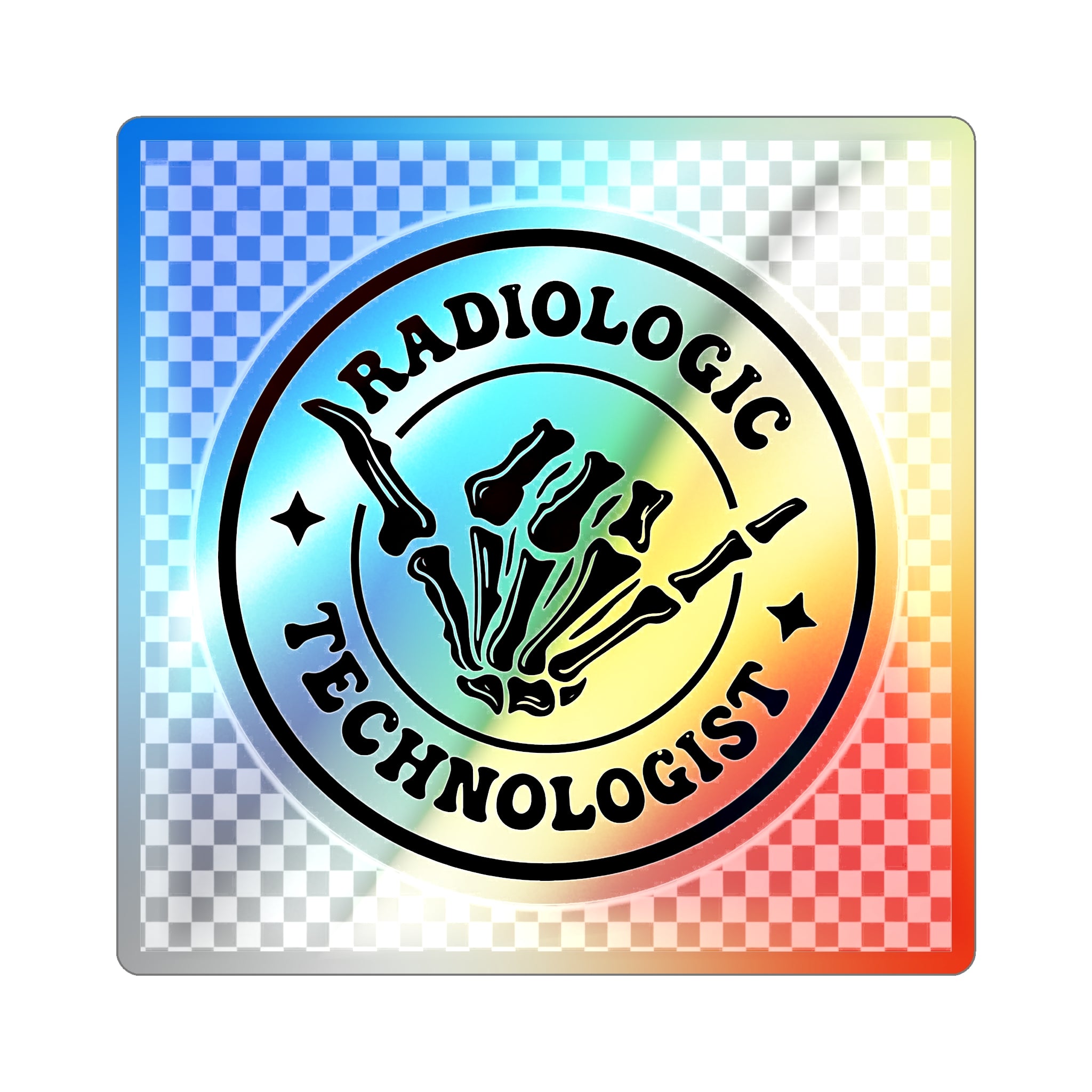 Holographic Radiologic Technologist Die-Cut Sticker